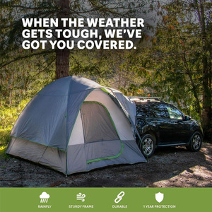 Tente de camping extérieure pour véhicule, extension arrière, auvent de <span class=keywords><strong>coffre</strong></span> de SUV, tente de hayon pour voiture, tente de garage 5 personnes, mini-maison, tente de hayon - Product Image 3