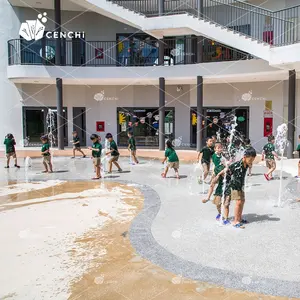 Cenchi Дошкольный аквапарк мини-брызговик арочный струйный фонтан спринклер детский бассейн с горкой