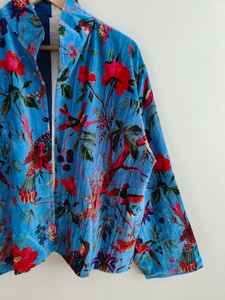 แจ็คเก็ตบอมเบอร์กำมะหยี่ลายป่าสไตล์คลาสสิก งานฝีมือ  แบบกลับด้านได้ เป็นมิตรกับสิ่งแวดล้อม ระบายอากาศได้ดี ความยาวสั้น ไส้ใยฝ้าย 100% - Product Image 4