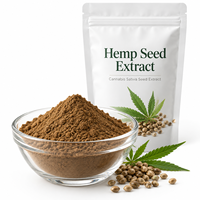 Poudre d'extrait de graines de chanvre LongBio 10:1, extrait de graines de Sativa, matière première botanique naturelle pour l'alimentation et les cosmétiques, approvisionnement en vrac