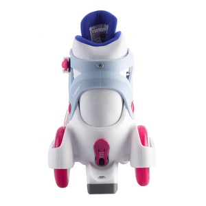 Patins à roulettes ajustables pour enfants de 5 à 8 ans, pour le plaisir en extérieur, avec effets lumineux - Product Image 4