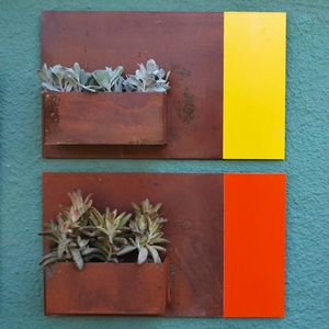 Pots <span class=keywords><strong>de</strong></span> fleurs design moderne, jardinières murales en métal - Product Image 5