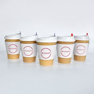 Funda de Papel Personalizada para Vasos de Kpop con Logotipo, Aislante y Resistente al Calor, para Café, Vino, Tequila, Bebidas Energéticas, Agua Mineral y Bebidas Carbonatadas - Product Image 1
