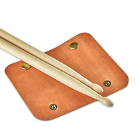 Manchon de couverture de pilon Portable 5A avec boutons en cuir PU étui de pilon sac support de bâton de tambour pour cadeau de batteur