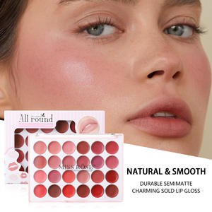 MISS ROSE, paleta de pintalabios Multicolor mate de 24 colores, superventas, crema de pintalabios hidratante Mineral cosmética a la moda para labios - Product Image 4