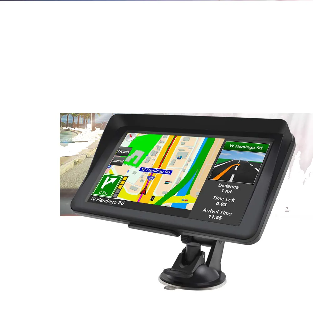 9 인치 큰 화면 자동차 트럭 GPS 네비게이션 주춤 6.0 256M 8GB BT AVIN 핸즈프리 FM 송신기 유럽지도 2020