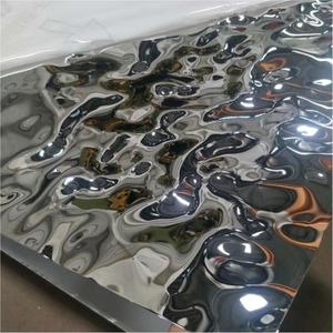 Pannello Decorativo a Effetto Ondulato, Lamiera in Acciaio Inox AISI 304 Lucidata a Specchio 2B, Fogli Ondulati Colorati, Taglio di Lamiere Ondulate - Product Image 4