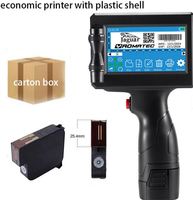 Imprimante jet d'encre portable 25,4 mm de haute qualité pour date, numéro, code QR, date d'expiration, logo sur soie, nylon, agglomérés