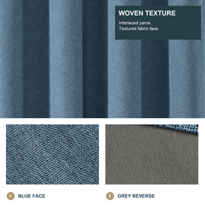 Kaynak Üreticileri Kaplamalı Keten Modern Oturma Odası Keten Kalınlaştırılmış %100 Gölgeleme Su Geçirmez Perde - Product Image 5