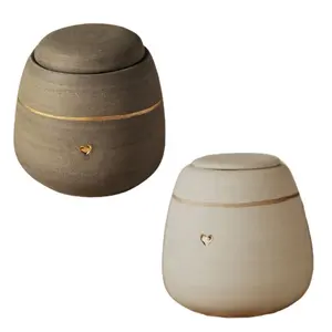 Tùy chỉnh bán buôn động vật hỏa Táng urns cá nhân gốm Pet mèo và chó memorial Mini urn