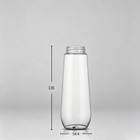 Flacon pompe à mousse ovale de 200 ml en PET transparent avec pompe noire ou blanche pour mousse et savon pour les mains