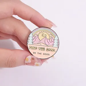 Wees Je Eigen Zon Email Pinnen Op Maat Gemaakte Paddestoelen Zon Regenboog Broches Revers Badges Cartoon Grappige Sieraden Cadeau Voor Kinderen Vrienden