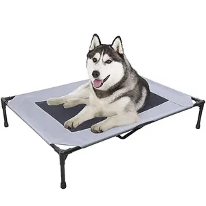 S 2021 Hot Selling Pet bed in Painted metal pipe Oxford canvas double-layer mesh Ventilated Removable Assembly