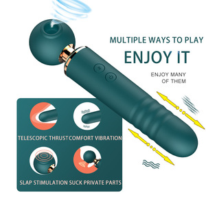 Nuevo vibrador magia succión empuje vibrador consolador G punto lesbiana masaje japonés varita vibrador para mujeres - Product Image 1