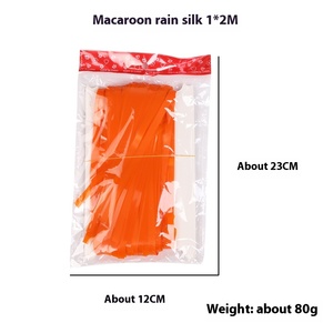 Directo de fábrica 1*2M Macaron lluvia cortinas de papel de seda para fondo de cumpleaños pared y suministros para fiestas decoración de puertas - Product Image 1