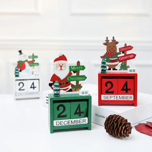 Kanlong impression petits cadeaux artisanat bois <span class=keywords><strong>3d</strong></span> <span class=keywords><strong>calendrier</strong></span> de l'<span class=keywords><strong>avent</strong></span> décoration de noël enfants cadeaux de noël <span class=keywords><strong>calendrier</strong></span> - Product Image 6