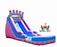 Château gonflable géant de Noël avec toboggan, pour fêtes d'enfants, équipement de jeu événementiel de qualité commerciale