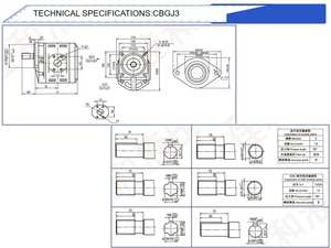 Bomba Hidráulica de Triple Engranaje de Alta Presión HANSEN Serie CBGJ3 para Piezas de Plataformas de Perforación - Product Image 6