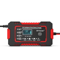 Chargeur de batterie de voiture professionnel 12V, chargeur de batterie intelligent à impulsions pour voiture