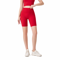 Short de sport taille haute pour femme avec poche interne, idéal pour le yoga, le cyclisme et l'entraînement complet - Expédition depuis l'entrepôt américain