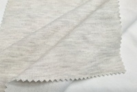 Tissu interlock brossé en mélange T/R/CA/laine 240GSM, tricot brossé double face 74 pouces pour sous-vêtements thermiques et couche de base d'hiver