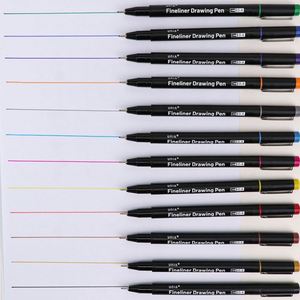Set of 12 Fine Point <b>Colored</b> <b>Pens</b> Markers and Fineliner <b>Pen</b> for Planner Art Drawing Note Taking and Calendar-Packaged Loosely - Product Image 1