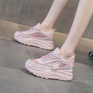 Оптовая продажа напрямую с фабрики: новые женские повседневные кроссовки из сетки на платформе для весны и лета, дизайнерские. - Product Image 3