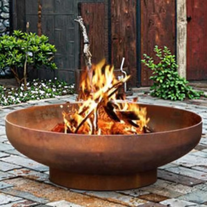 <span class=keywords><strong>Brasero</strong></span> modulaire en acier Corten avec bassin à eau, anneau en Corten, accessoires de feu d'extérieur pour le bois, pour le camping, le jardin et le <span class=keywords><strong>barbecue</strong></span> - Product Image 2