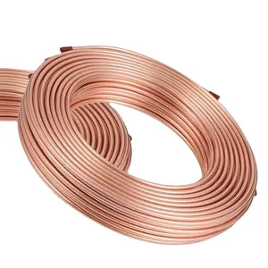 Red Copper Tube Coil 15m Price Air Conditioning Copper Pipe 3/8 1/4 1/2 In Coil