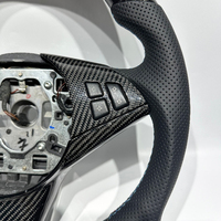 Volant sport en cuir et fibre de carbone personnalisé, directement de l'usine, adapté aux voitures BMW E46 E53 E60 X5 X6, volant de course pour tuning automobile