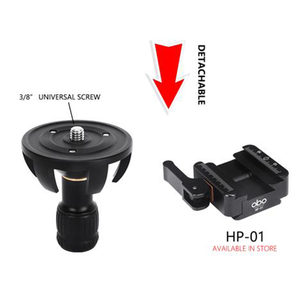 Trípode panorámico con cabeza de bola 3/8, tornillo de montaje, cabeza de bola <span class=keywords><strong>para</strong></span> cámara de vídeo Digital Dslr, teléfono - Product Image 4