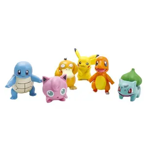 Vendita calda 6 modelli di buona qualità di grandi dimensioni per bambini Action Figure Toy Pokemones Go For Kids