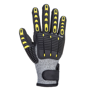 Industrial Sandy Nitrilo Recubierto HPPE Nylon Spandex Tejido Anti Corte Nivel 5 Seguridad Trabajo Anti Impacto Guantes para hombres de trabajo - Product Image 1