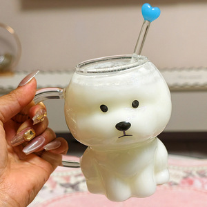 El Fabricante Ofrece Tazas de Vidrio de Borosilicato de Alta Calidad con Diseño 3D de Cachorros <span class=keywords><strong>Beagle</strong></span>, Aptas para Calentar, para Compra al por Mayor - Product Image 5