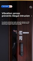 Mini détecteur de caméra cachée à 4 niveaux de sensibilité, traceur GPS, scanner de signal RF 2G, alarme antivol à vibration sonore pour hôtel et voyage