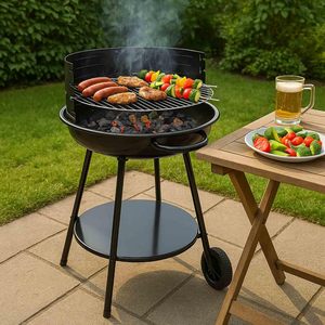 Luxurious Simple Adjustable Height Steel Iron <b>BBQ</b> Grill Outdoor Charcoal Portable Design Camping Patio Backyard Cooking Picnic - Product Image 4