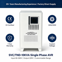 Estabilizador de Voltaje CA de 20 kVA y 220 V, Monitor de Motor para Refrigerador/Congelador y Aire Acondicionado, Regulador Automático de Voltaje