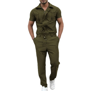 Tuta Intera da Lavoro Streetwear per Uomo, Design alla Moda con Maniche Corte - Product Image 4