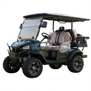 China Factory GO 4-Seater Electric Golf Cart OEM Stainless Steel Lithium Battery 24km/h 300kg Max Load 36 Holes <b>Range</b> - Product Image 1
