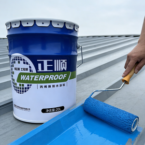 Revêtement acrylique hautement élastique et imperméable pour toiture de terrasse, tuiles, mur d'entrepôt métallique - Écologique et durable - Product Image 1