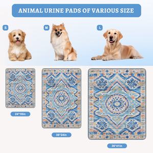 HIPHOPPET Absorbent Wieder verwendbare wasch bare Welpen-Hunde trainings pads Wasserdichtes, rutsch festes, auslaufs ic heres, schnell trocknendes, umwelt freundliches Pee-Pad für Haustiere - Product Image 5