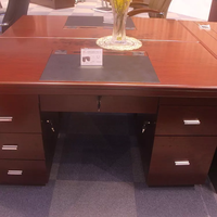 Bureau de direction en bois de haute qualité, Table en bois pour écriture, bureau d'ordinateur, bureau de patron