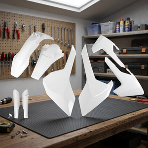 Bianco 041 Kit di plastica completa per Husqvarna TE 125 2017-2019 accessori moto - Product Image 3