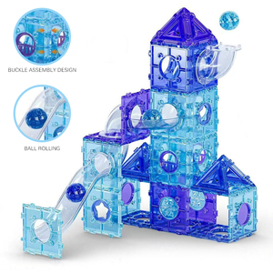 132 pezzo Set di giocattoli da costruzione a scatto per assemblare giocattolo per bambini Set di blocchi di plastica giocattolo educativo - Product Image 5