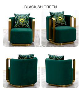 Ghế xoay phòng khách sang trọng, chất liệu nhung, khung thép không gỉ, khuyến mãi nóng - Product Image 6