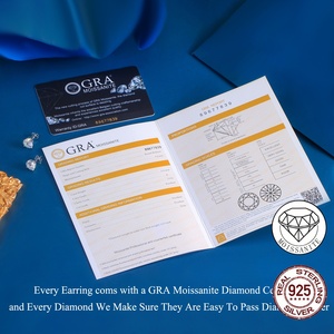 <span class=keywords><strong>Orecchini</strong></span> a Lobo in Moissanite che Superano il Test del Diamante, Gioielli Hip Hop in <span class=keywords><strong>Argento</strong></span> Sterling 925, <span class=keywords><strong>Orecchini</strong></span> a Lobo in Moissanite VVS per <span class=keywords><strong>Uomo</strong></span> e Donna - Product Image 5