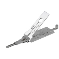 Outil LISHI 2-en-1 HD74 HD75 argenté pour la lecture et le déverrouillage des clés de moto et de voiture