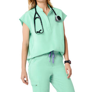 YHHONG özel <span class=keywords><strong>Logo</strong></span> tıbbi kıyafet scwomen üniforma setleri kadınlar için toptan satıcı lüks cerrahi tıbbi scwomen - Product Image 1