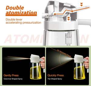 Dispenser e Spruzzatore di Olio d'Oliva 2 in 1 Multifunzionale, Gadget da Cucina in Vetro da 16 oz - Product Image 3