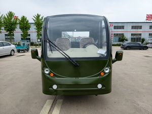 รถบัสไฟฟ้าชมวิวแบบกำหนดสีได้ 14 ที่นั่ง แบตเตอรี่ 48V-200AH มอเตอร์ 5KW ตัวถังเหล็กกล้าคาร์บอน ความเร็วสูงสุด 30 กม./ชม. - Product Image 3